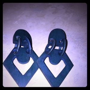 80’s wooden earrings